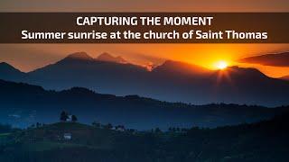 Capturing moments with photography - Solstice sunrise at Saint Thomas Church