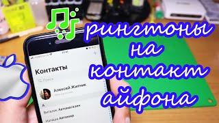 Как установить рингтон на контакты Айфон