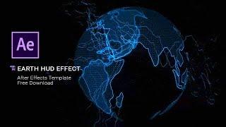 Earth HUD Effect - After Effects Template Free Download