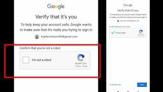 I'm not a robot Google account problem / solution easy trick