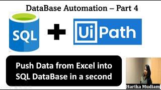 How to push Bulk data into SQL Data base using UiPath - Tutorial 4