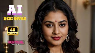 4K AI Desi Divas Lookbook Ep - 93| The Royal Room 1| AI Fashion Unveiled | AI Lookbook #lookbook