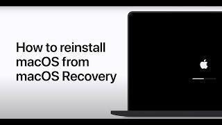 How to reinstall macOS from macOS Recovery