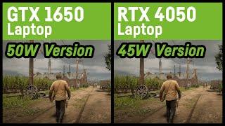 GTX 1650 vs RTX 4050 (45W) in 9 Games - Laptop/Notebook