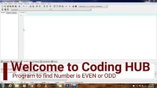 Program to find number is EVEN or ODD | C Program | Coding HUB