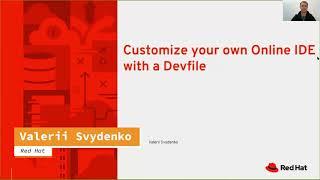 Customize Your Own Online IDE with a Devfile