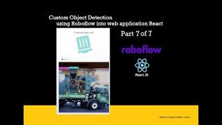 Part 7 of 7 Custom Object Detection Web app Garbage Pickup Web App ReactJS