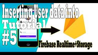 How to Insert user data into firebase real-time with Image part 5