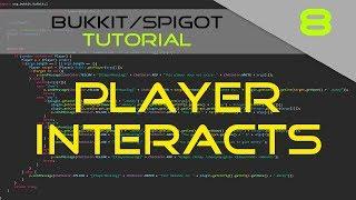 Minecraft Bukkit/Spigot Plugin Tutorial #8: PlayerInteractEvent