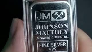 One Minute Bullion Series: Johnson Matthey 1oz Silver Bar