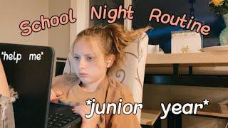 my SCHOOL NIGHT ROUTINE *junior year* | AllyyA #junioryear #nightroutine #vlog #routinevlog