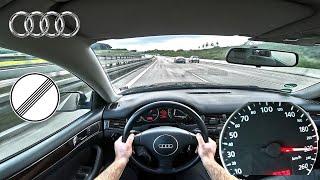 Audi A6 2.5 TDI 180 HP Avant 4B C5 Quattro German Autobahn Top Speed (2001) POV Test Drive Onboard