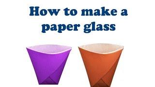 How to make a paper glass