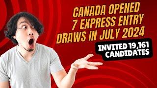 Canada opened 7 Express Entry draws in July 2024 | Canada News | #visa #news #canada #expressentry