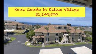 Kona  Ocean View Townhome Condo in Kailua Village $1,149,500