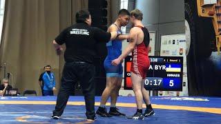 Wrestler's hysteria and Disqualification! Sittsev - Nimaev