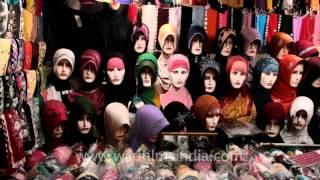 Hijab stalls in Indonesia