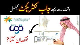 Job contract termination basic rules | Online qiwa job contract in saudi arabia | Saudi info