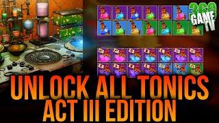 How to UNLOCK ALL Tonics - ACT III Edition - DON'T WASTE Ressources ANYMORE - ACT 3 TONICS Destiny 2