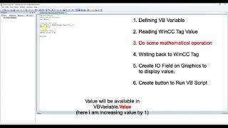 VB Script in WinCC 7.X - Write your first VB Script