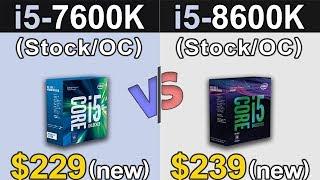 i5-7600K vs i5-8600K | New Games Benchmarks