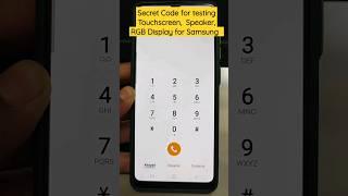 1 Secret code For testing all  Touchscreen, Speakers,  Sensors #shorts #test #samsung #viral