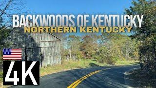 Backwoods Drive in Northern Kentucky in 4K - Driving in Kentucky - Rural Kentucky Road Trip