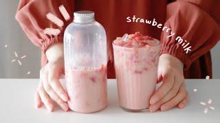 Real strawberry milk 