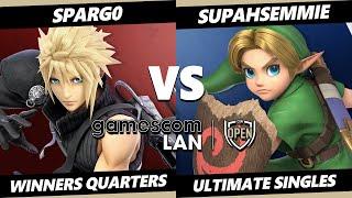 gamescom - Spargo (Cloud) Vs. Supahsemmie (Young Link) Smash Ultimate - SSBU