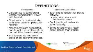 Sage Intacct Collaboration and Audit Trails