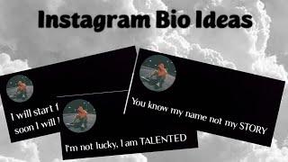 Instagram Bio Ideas For Boys