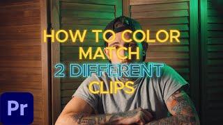 Quick Color Matching in Adobe Premiere Pro: How to Auto-Match Colors Fast!