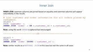 Advanced SQL: Joins (INNER JOIN)