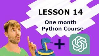 Python & ChatGPT Course. Lesson 14. Practice exercises.