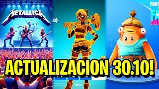 ACTUALIZACION 30.10 DE FORTNITE !! (Super Estilos, Metallica, Fall Guys, Mini Pase, Skins y Más!) !!