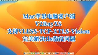 Tutorial on how to use V2RayXS, a client that supports Vision for Mac and Apple computers