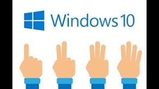 Windows 10 touchpad gestures