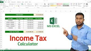Income Tax Calculator in Microsoft Excel | Income Tax Calculation on Salary in MS Excel