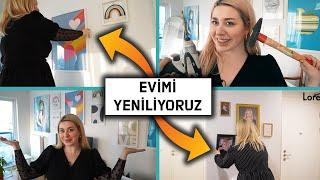 EVİMİ DEKORE EDİYORUZ ‍ [Biraz da temizlik ama az ] ‍ #1