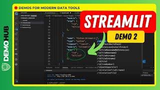 Streamlit Demo // (Advanced) Streamlit Settings in VSCode IDE - Configure Launch.json | Demohub.dev