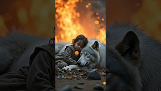 A Child and the Wolf  #youtubeshorts #shorts #wolf #children #viralvideo #animals