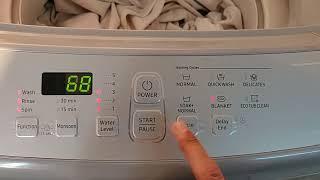 How to change washing cycle in samsung washing machine | Samsung Top Load Washing Cycle Setting