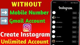 Create Instagram Account Without Mobile Number And Gmail | Fake Instagram Account Kaise Banaye