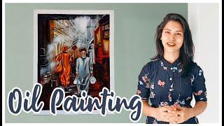 OIL PAINTING TIME-LAPSE | Talat Ansari