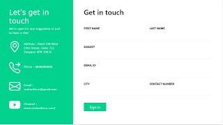 How to build a responsive contact form using Html, css, bootstrap 5