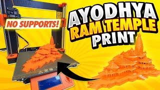 Ayodhya Ram Temple 3D Print with NO SUPPORTS!!