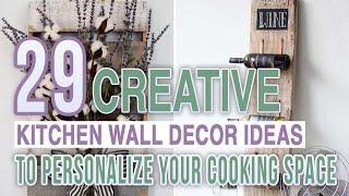 29 Creative Kitchen Wall Decor Ideas to Personalize Your Cooking Space