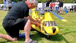 AMAZING HUGE RC CH-113 LABRADOR / SCALE MODEL ELECTRIC TANDEM HELICOPTER / FLIGHT DEMONSTRATION