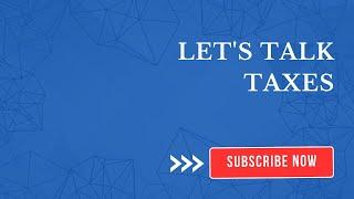 Let's talk taxes and get our questions answered by a tax professional!