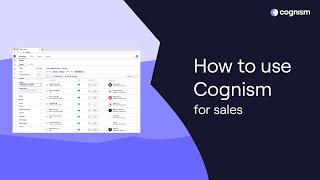 How to use Cognism for Sales